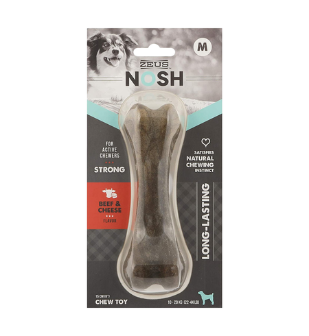 Zeus Nosh Strong Chew Bone Beef & Cheese Flavour Med 15cm
