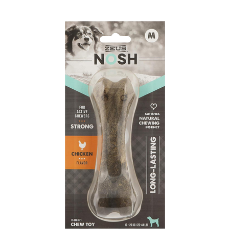 Zeus Nosh Strong Chew Bone Chicken Flavour Med 15cm
