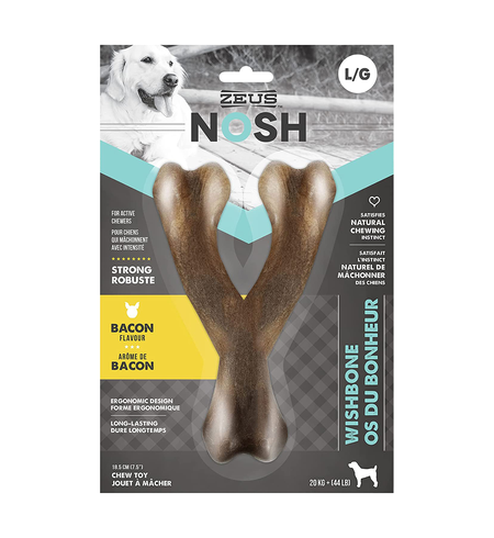 Zeus Nosh Strong Wish Bone Bacon Flavour Lrg 18.5cm