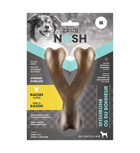 Zeus Nosh Strong Wish Bone Bacon Flavour Med 15cm