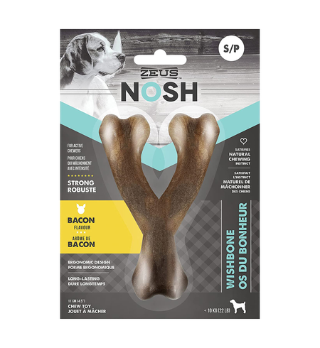 Zeus Nosh Strong Wish Bone Bacon Flavour Sml 11cm