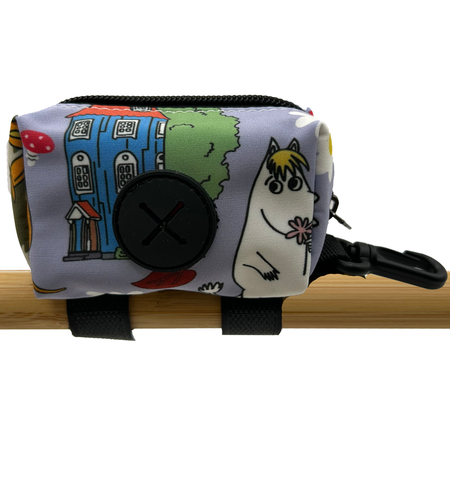 Latched Poop Bag Holder - Forest Friends Lilac