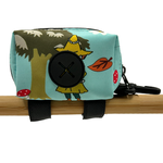 Latched Poop Bag Holder - Forest Friends Blue-dog-The Pet Centre