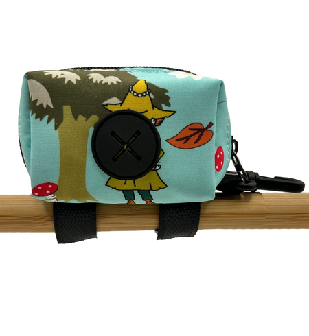 Latched Poop Bag Holder - Forest Friends Blue