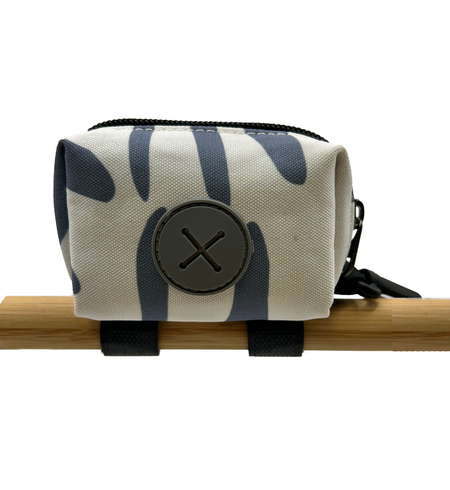 Latched Poop Bag Holder - Purple Stripe