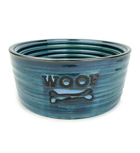 Barkley & Bella Bowl Ceramic Woof Glazed Blue Small 16cm