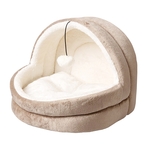 Pawise Cat Igloo Bed Brown-cat-The Pet Centre