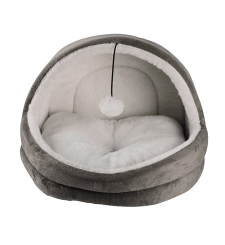 Pawise Cat Igloo Bed Gray