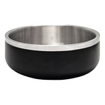 3Bears AntiSkid Double Wall Bowl 2460ml 20cm Black-dog-The Pet Centre