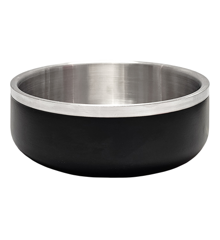 3Bears AntiSkid Double Wall Bowl 2460ml 20cm Black