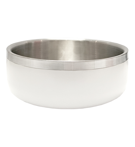 3Bears AntiSkid Double Wall Bowl 400ml 12cm White