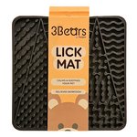 3Bears LickMat Pattern Medium Grey-dog-The Pet Centre