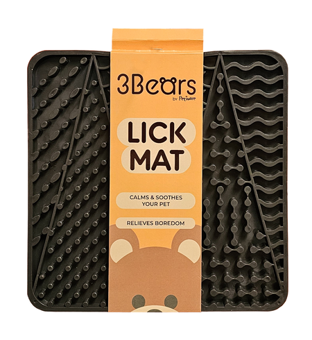 3Bears LickMat Pattern Medium Grey