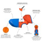 Coat Huskimo Snowparka Orange 52cm-dog-The Pet Centre