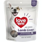 Love'em Air Dried Lamb Liver 200g -dog-The Pet Centre
