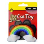 Pet One Cat Toy Rainbow With Crinkle 6cm-cat-The Pet Centre