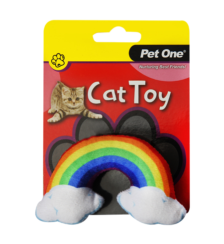 Pet One Cat Toy Rainbow With Crinkle 6cm
