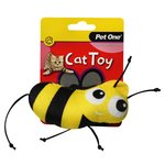 Pet One Cat Toy Bee With String 7.5cm-cat-The Pet Centre