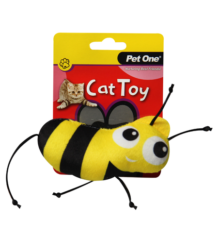 Pet One Cat Toy Bee With String 7.5cm