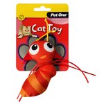 Pet One Cat Toy Red Ant With String 10.5cm-cat-The Pet Centre