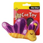 Pet One Cat Toy Butterfly With Crinkle 9cm-cat-The Pet Centre