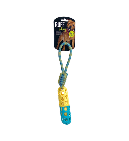 Ruff Play Rubber Tug With Squeaker