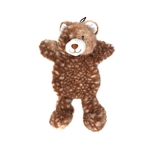 Snuggle Friends Flatties Brown Spotted Bear-dog-The Pet Centre