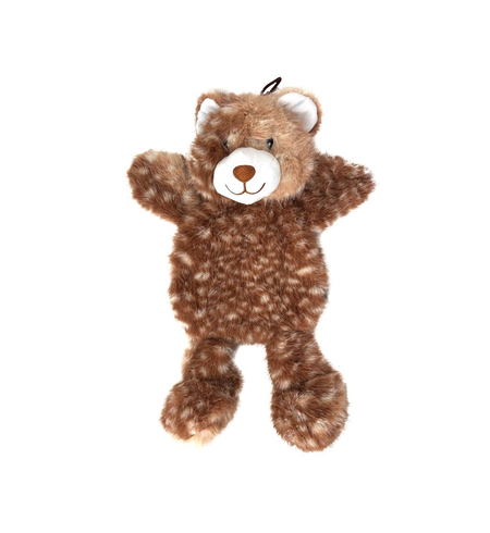 Snuggle Friends Flatties Brown Spotted Bear