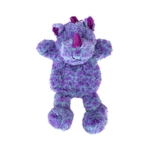 Snuggle Friends Flatties Blue And Purple Rhino-dog-The Pet Centre