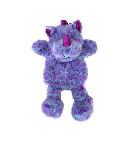 Snuggle Friends Flatties Blue And Purple Rhino