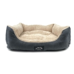 It's Bed Time Plush Dozer Grey Large-dog-The Pet Centre