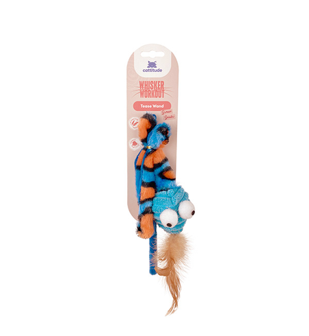 Cattitude Whisker Workout Simon Snake Tease Wand