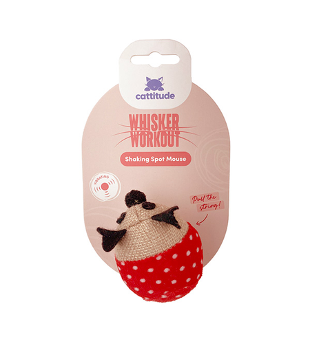 Cattitude Whisker Workout Shaking Spot Mouse (Vibrating)