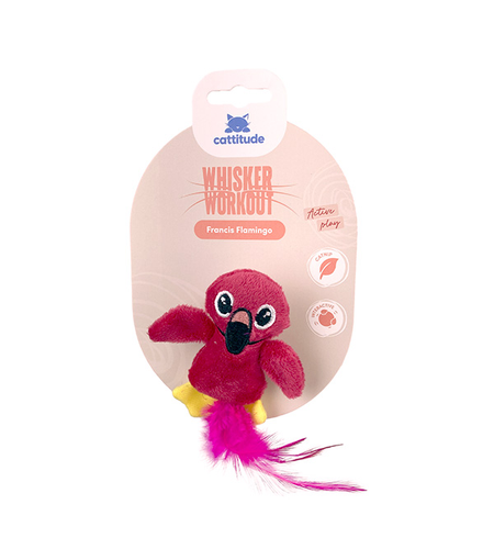 Cattitude Whisker Workout Francis Flamingo