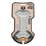 Blitz Rubber Lick Bone Grey L-dog-The Pet Centre
