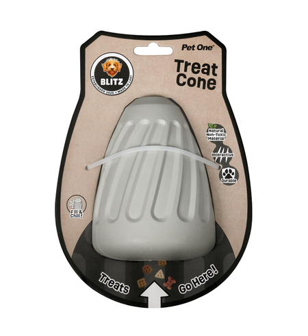 Blitz Rubber Treat Cone Grey L
