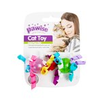 Pawise Cat Toy Balls with Ribbon 2pk-cat-The Pet Centre
