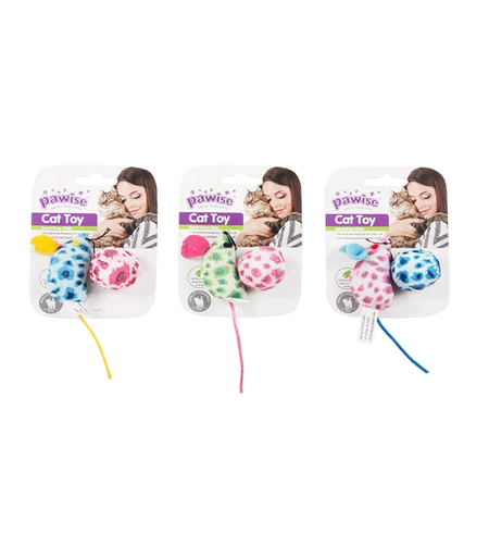 Pawise Cat Toy Plush Mouse & Ball