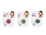 Pawise Cat Toy Metallic Ball with Feather