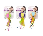 Pawise Cat Toy Shaggy Ball with Ribbon-cat-The Pet Centre