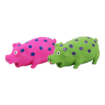Pawise Latex Polka Pig 18cm-dog-The Pet Centre