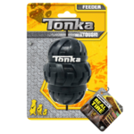 Tonka Tri Stack Tread Feeder Black 10.2cm-dog-The Pet Centre