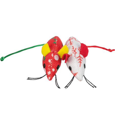 Xmas Mouse 7cm - 2pck