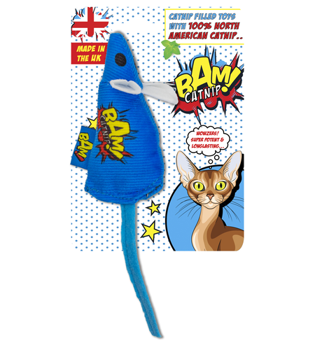 BAM Catnip Mouse Blue
