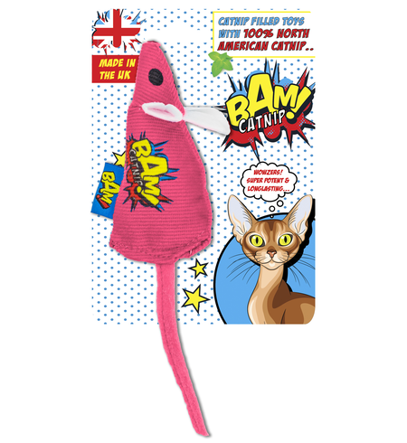 BAM Catnip Mouse Pink