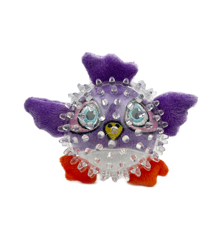 Ruff Play Spiky Squeaky Bird Purple 