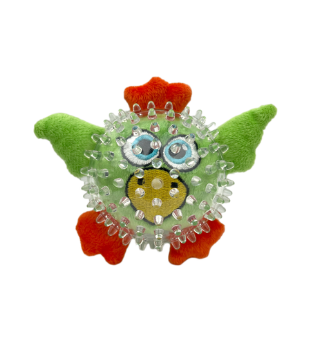 Ruff Play Spiky Squeaky Bird Green