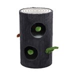 Cattitude Cat Scratch Hideaway 2 Grey Tree Trunk-cat-The Pet Centre