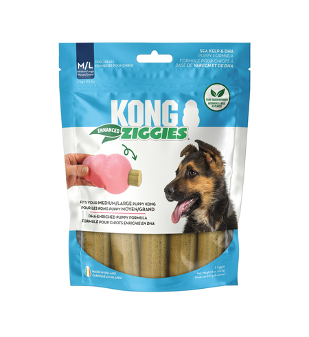 Kong Ziggies Enhanced Puppy Large 225g