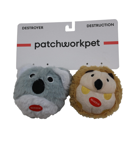 Patchwork Pricklet Duo Koala & Hedgehog 10.16cm